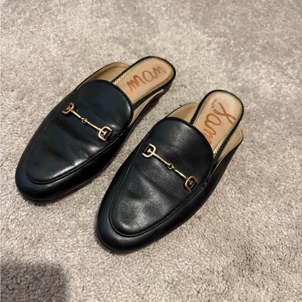 Sam Edelman Black Leather Loafers